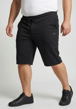 Men Plus 3/4-LENGTH SWEATPANTS, STOMACH FIT, MODERN FIT, UP TO 8XL - Jogginghose - black