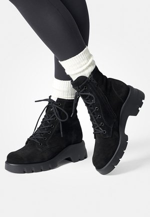 Bottines à plateau - schwarz