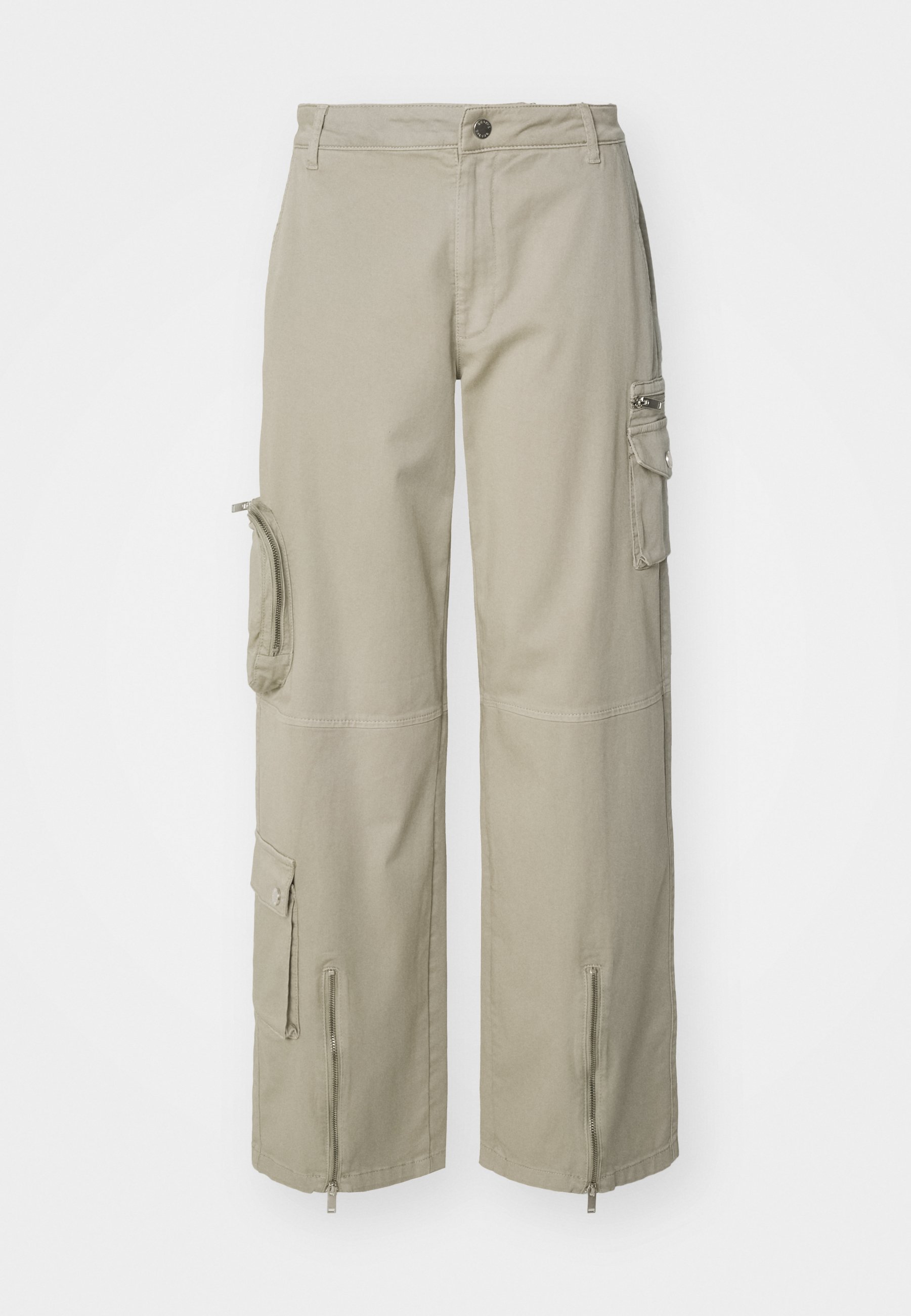 ミュゲ muguet side tuck long pants beige ミュゲ muguet side tuck long pants beige Pin-tuck detailed