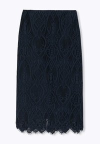 Jupe Crayon Promod Taille 36 Bleu Marine - En Polyester, Style Marin - Occasion En Très Bon état