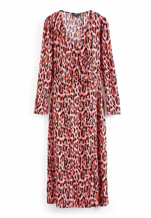 PRINTED WRAP - REGULAR FIT - Maksi suknelė - pink