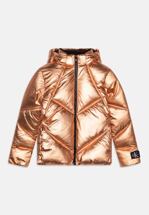 Calvin Klein Jeans PUFFER - Χειμωνιάτικο μπουφάν - bronze metallic