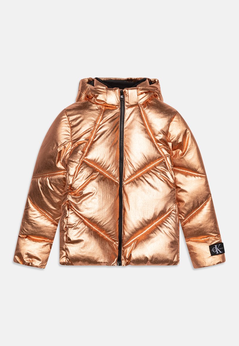 Calvin Klein Jeans PUFFER - Χειμωνιάτικο μπουφάν - bronze metallic