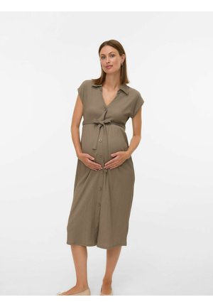 Skjortklänning - brown