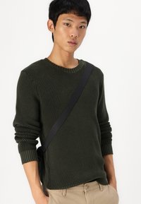 Replay Stickad tröja - mud green