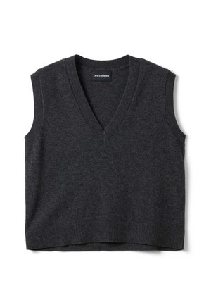 Les Copains, GILET WITH DEEP V-NECK - Jersey de punto - dark grey