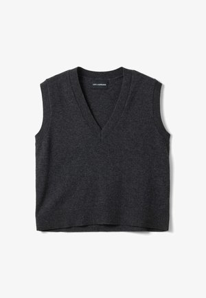 Les Copains, GILET WITH DEEP V-NECK - Jersey de punto - dark grey