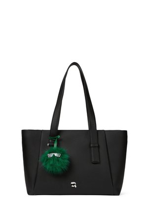 KARL LAGERFELD, IKON PEBBLE LARGE TOTE - Τσάντα χειρός - black
