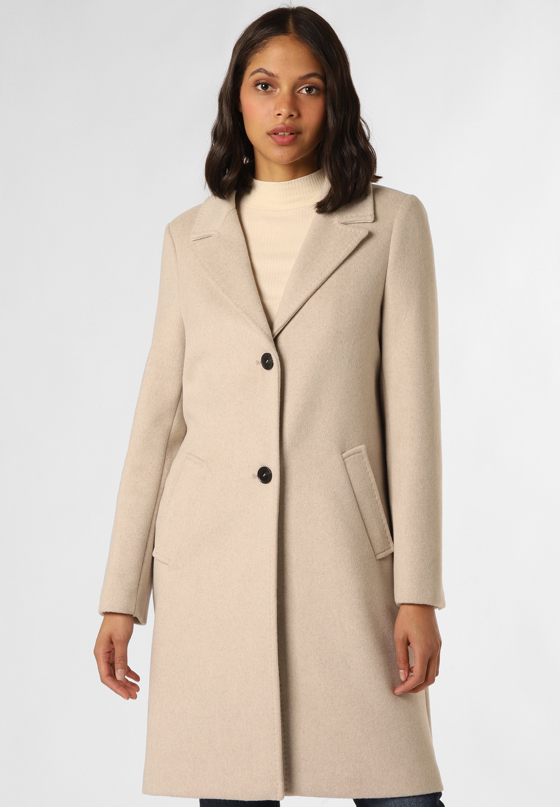 S Oliver Mantel Beige Wollmantel Mantel Klassischer Mantel Beige