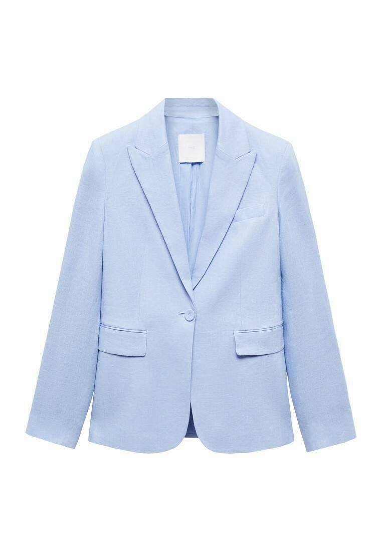 Mango Blazer lichtblauw