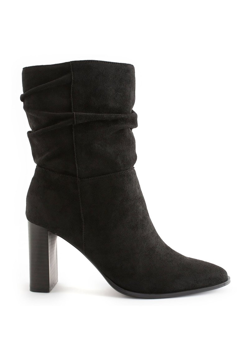 Next FOREVER COMFORTÂ® HEELED SLOUCH MIDI BOOTS - Højhælede støvler - black