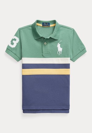 Polo Ralph Lauren BIG PONY COTTON MESH POLO SHIRT - Polo - fairway green multi-coloured