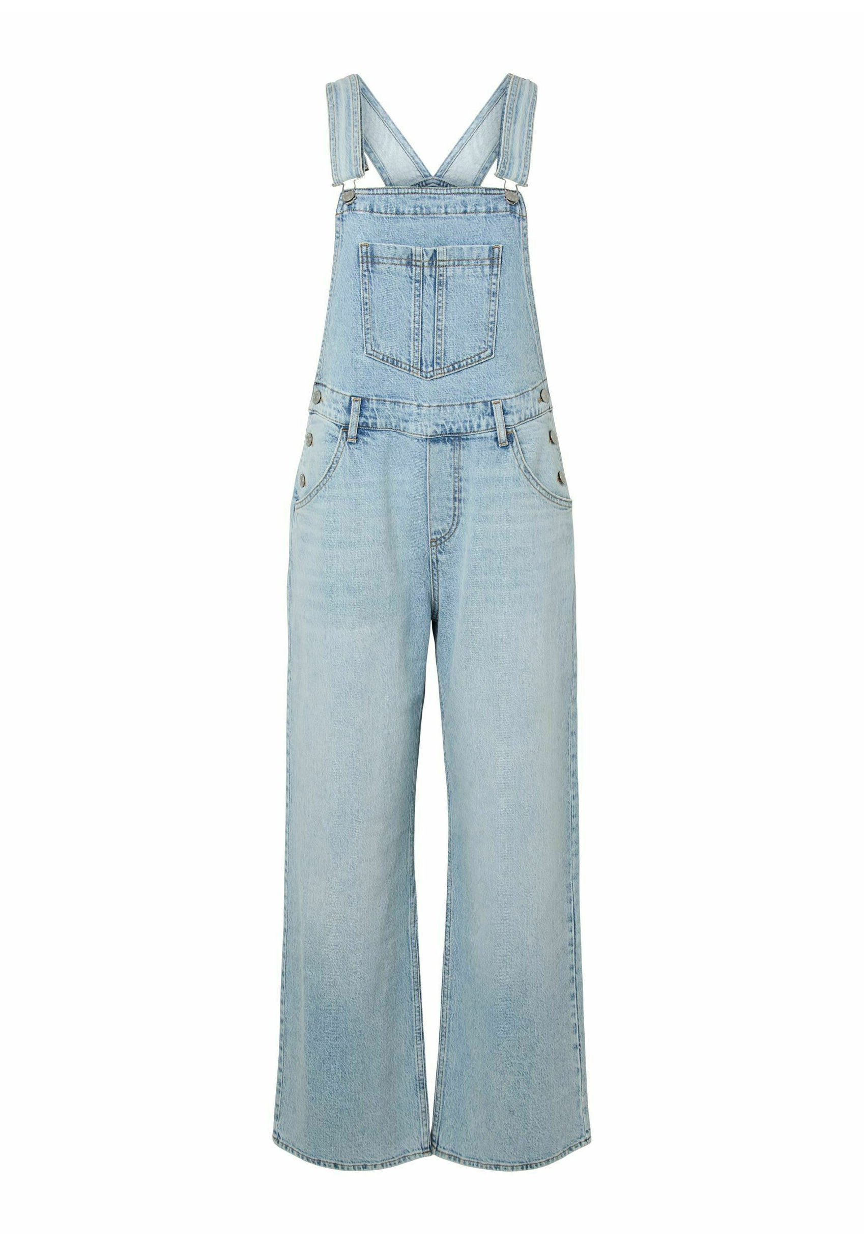 Pieces Dungarees PCGRACE DENIM - Dungarees - light blue denim