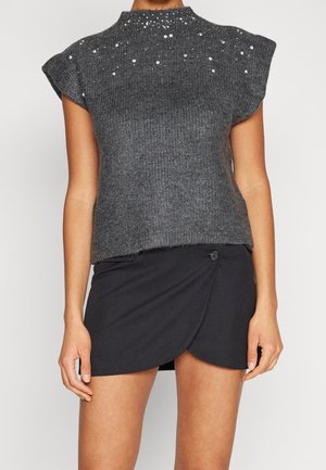 Maglione - mottled dark grey