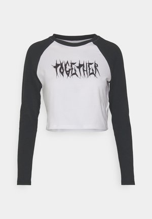 ONLY ONLLILLI TEE - Longsleeve - bright white/black