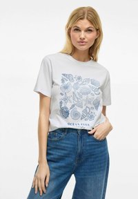 VILA VINORA S/S NOOS - T-shirts print - bright white