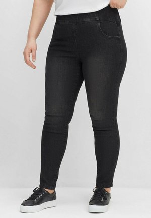 Sheego, Trousers - black denim