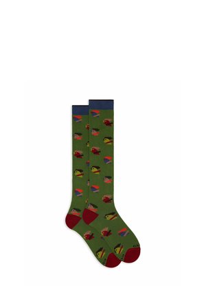 WITH HEN MOTIF - Calze - light green