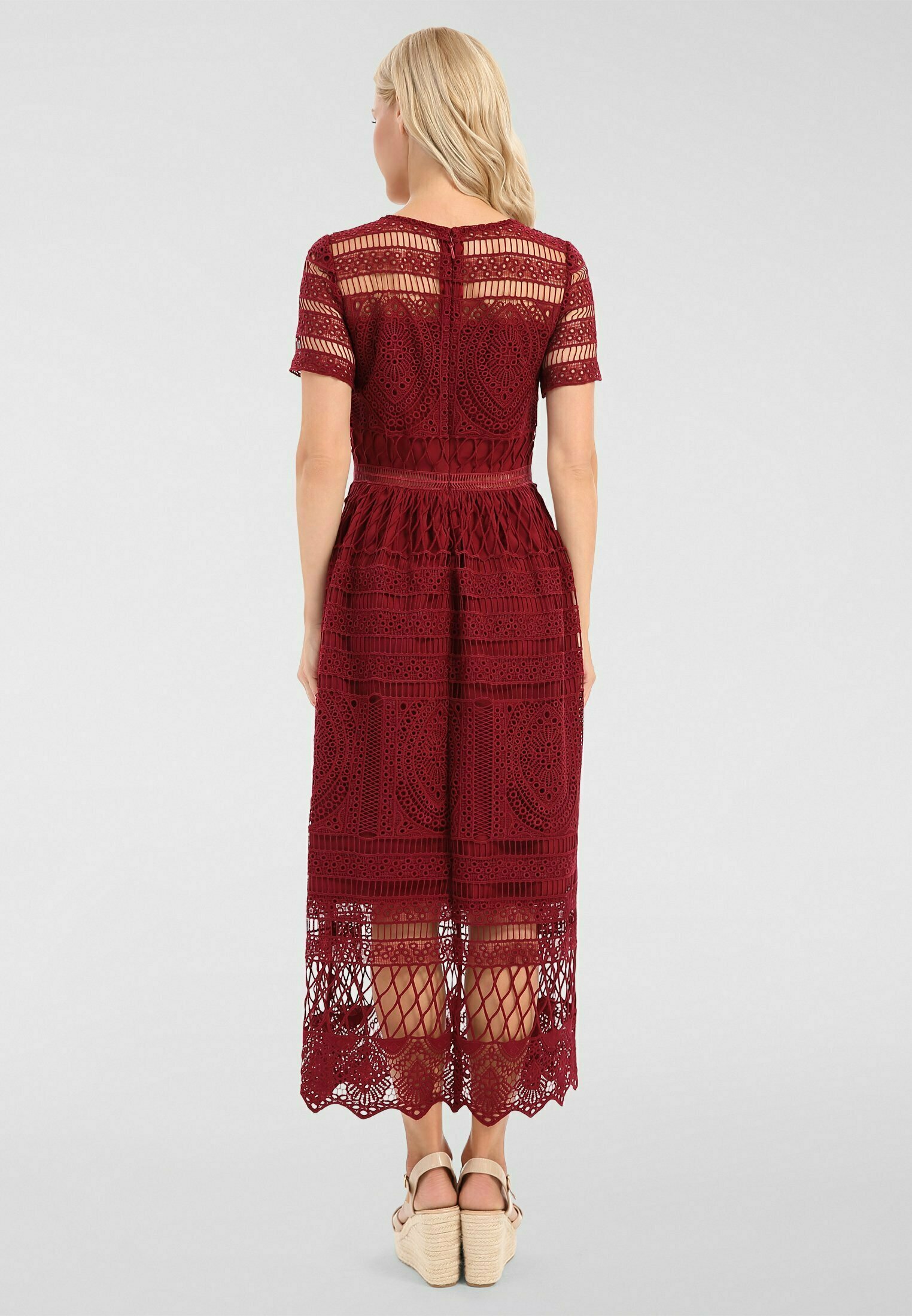 zalando robe bordeaux