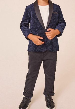 Next REGULAR FIT - Sakko - navy blue floral velvet