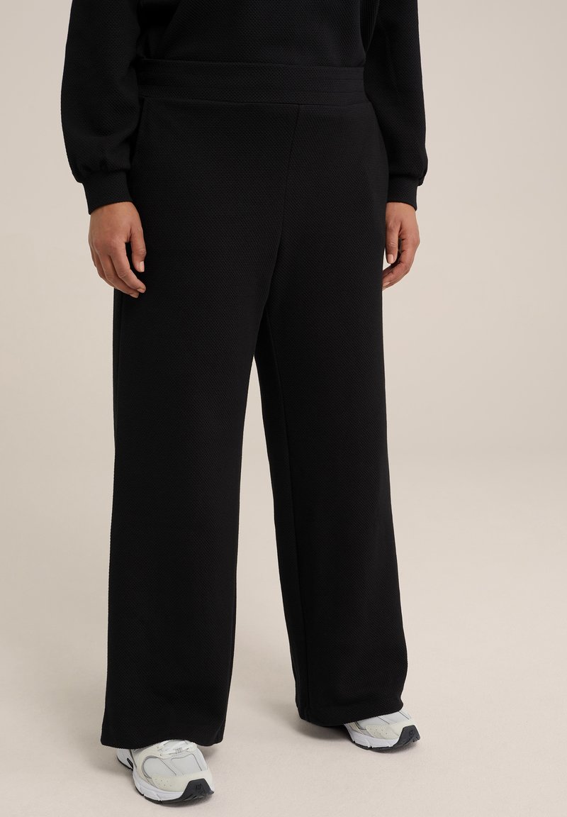 WE Fashion CURVE - Pantalon de survêtement - black