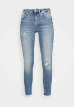 ONLY ONLPOWER MID PUSH UP DESTROY - Jeans Skinny Fit - Medium Blue Denim On321n1dx K11 ONLY ONLPOWER MID PUSH UP DESTROY - Jeans Skinny Fit - Medium Blue Denim On321n1dx K11
