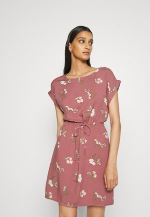 VMSIMPLY EASY TIE SHORT DRESS - Denní šaty - rose brown