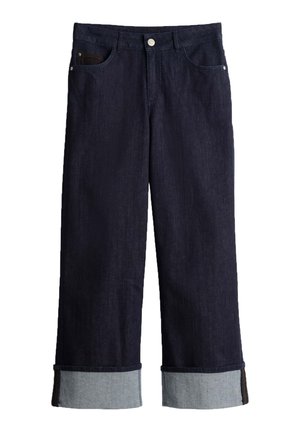 OPUS, MID RISE WEITER, GERADER BEINVERLAUF - Wide Leg - rinsed blue
