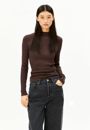 ARMEDANGELS, ALAANIA KNIT SWEATER - Jumper - claystone