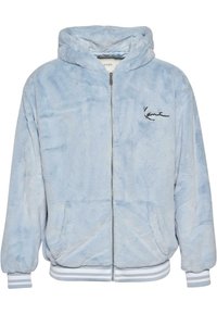 Karl Kani METAL SIGNATURE OS FUR FULL ZIP - Fleecejakke - lightblue