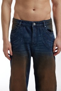 FAVELA CUTLINE UNISEX - Loose-jeans - dark blue