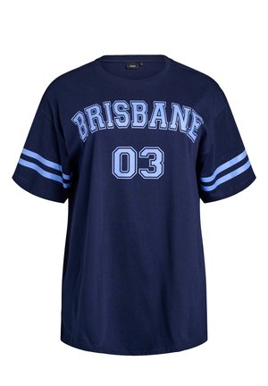 Apdrukāts T-krekls - navy b. w. brisbane