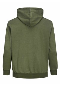 Jack & Jones JJEBASIC HOOD - Džemperis ar kapuci - forest night