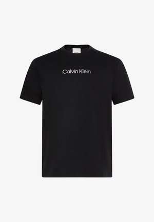 Calvin Klein, STANDARD LOGO CREWNECK TEE - T-shirts basic - black
