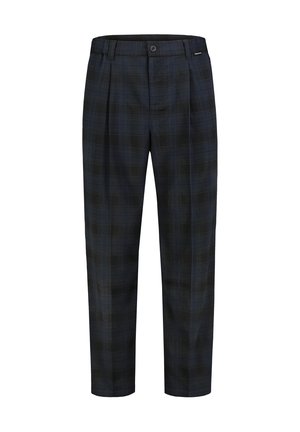 Sublevel, SUBLEVEL BUNDFALTENHOSE GEMUSTERT - Stoffhose - dark-blue