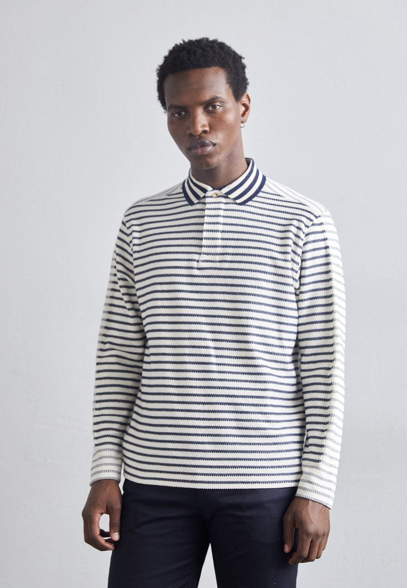 Paul Smith BRETON TEXTURE - Pikkade varrukatega topp - very dark navy