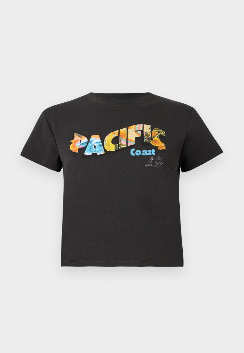 Rip Curl T-shirt print zwart