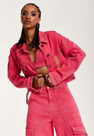 Denim jacket - pink