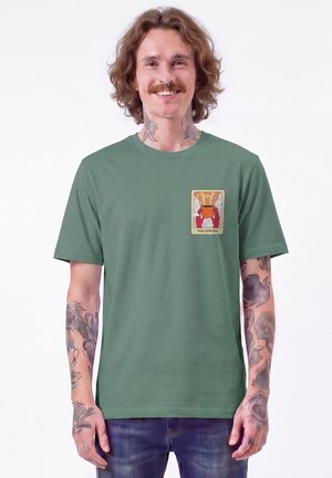 watapparel, TAROT THE COFFEE UNISEX - T-shirt imprimé - green bay