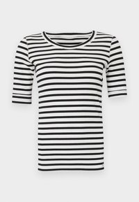 T-Shirt print - white/black