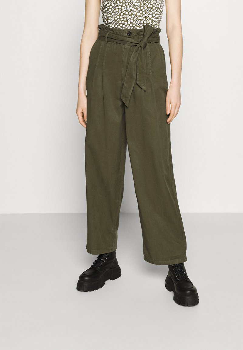 Only Onlpipi Life HW Paperbag Wide Pant Pnt Pantaloni Donna