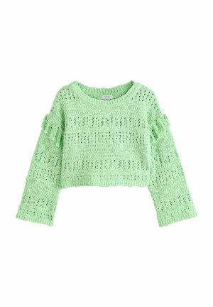 TASSLE CROCHET - Pulóver - lime green