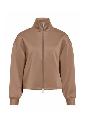 VILA, CARDIGAN VILOANA ZIPPER - Sweat zippé - brown lentil