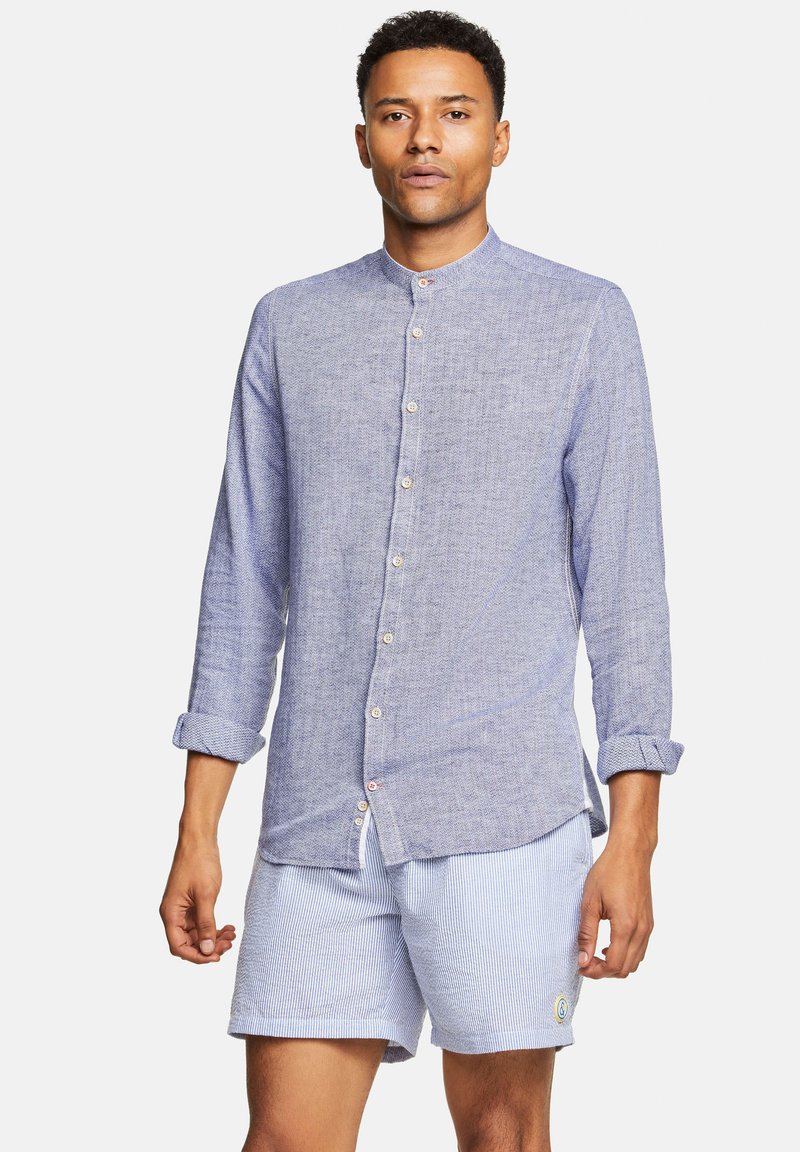 Herren Freizeithemden | Colours & Sons STRUKTUR Hemd dunkelblau - WS87801 Herren Freizeithemden | Colours & Sons STRUKTUR Hemd dunkelblau - WS87801