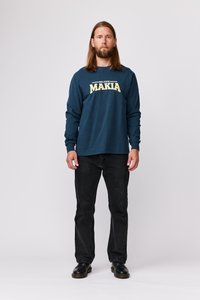 Makia UNI LONG SLEEVE - Majica z dolgimi rokavi - carbon blue