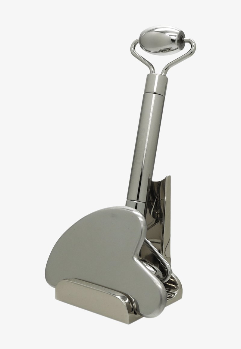 SACHEU BEAUTY GUA SHA, FACIAL ROLLER AND TOOL HOLDER - Ansiktsvård - tillbehör - silver
