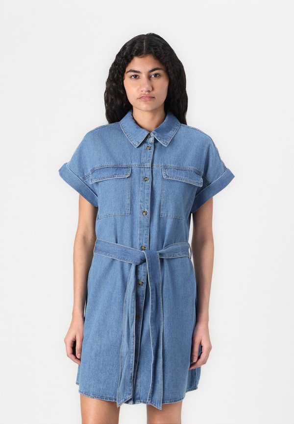VMNOTUS SHORT DRESS - Denim dress