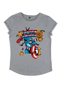 Henry Tiger AVENGERS CLASSIC CAPTAIN PUMPKINS - T-Shirt print - melange grey