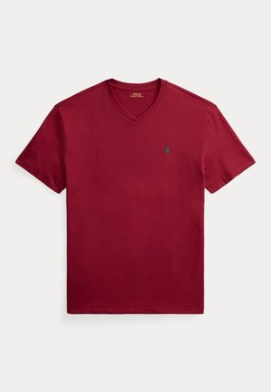 Polo Ralph Lauren, CLASSIC FIT JERSEY V-NECK T-SHIRT - Basic póló - heritage red