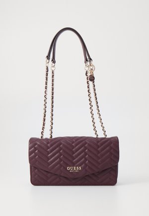 ANNING CONVERTIBLE XBODY FLAP - Cross body bag - aubergine